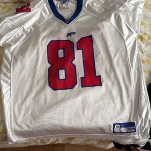 Reebok White NFL Jersey with Blue Label 81 Toomer